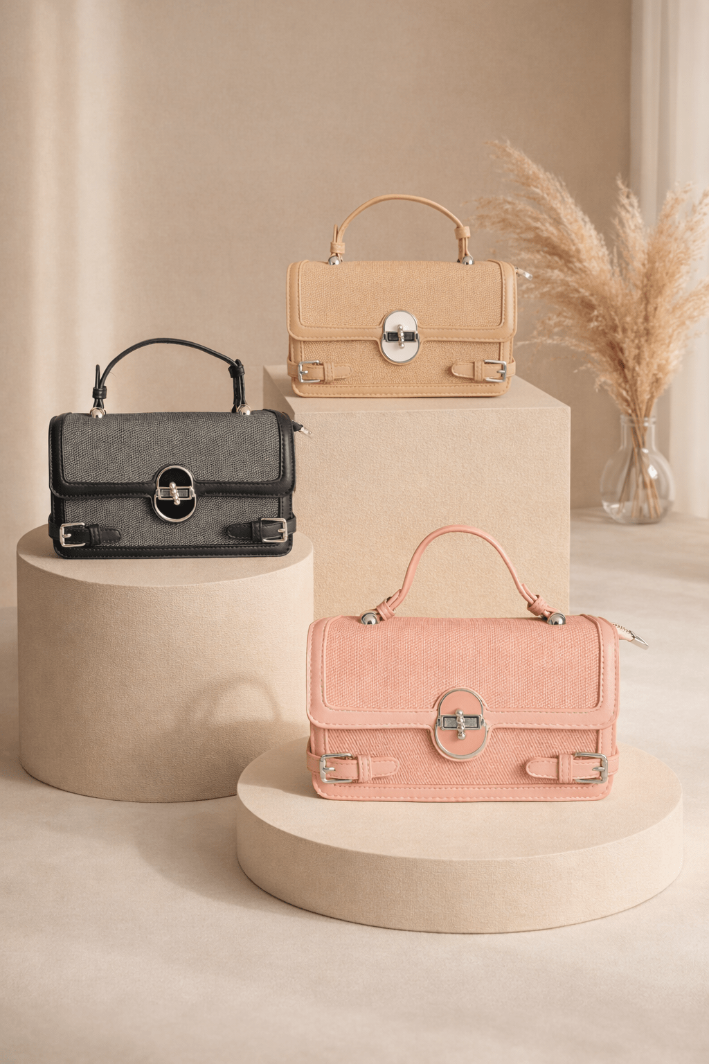 BOLSO CITY CHIC ASA Y CORREA - DAMA - Mi tienda