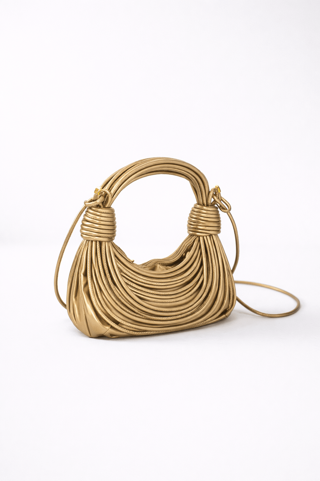 BOLSO BANDOLERA METALLIC HALF MOON - DAMA - Mi tienda