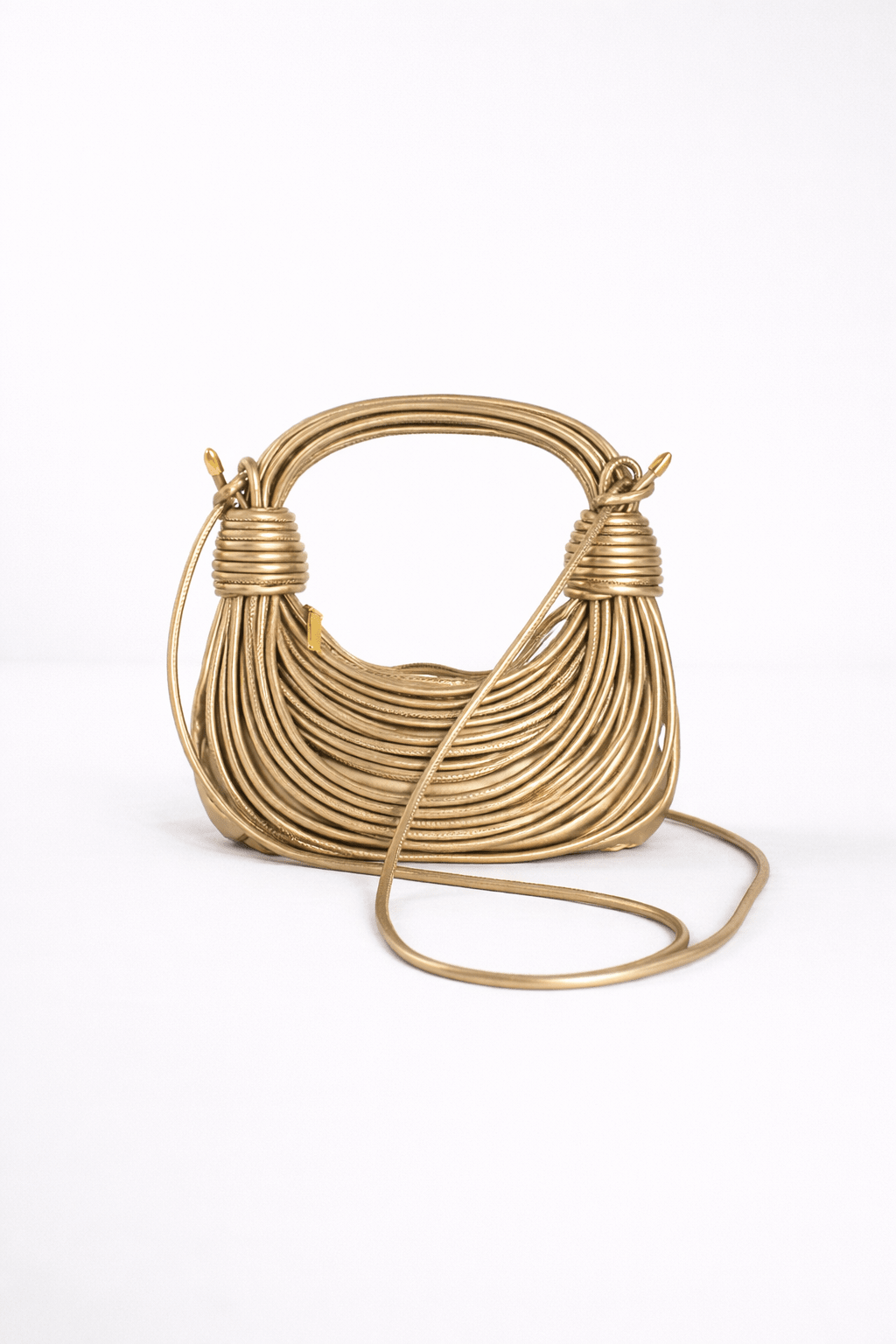 BOLSO BANDOLERA METALLIC HALF MOON - DAMA - Mi tienda