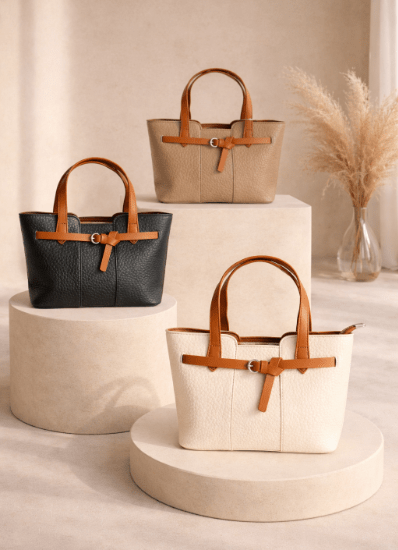 BOLSO DAMA ESTRUCTURADO DOBLE ASA - Mi tienda