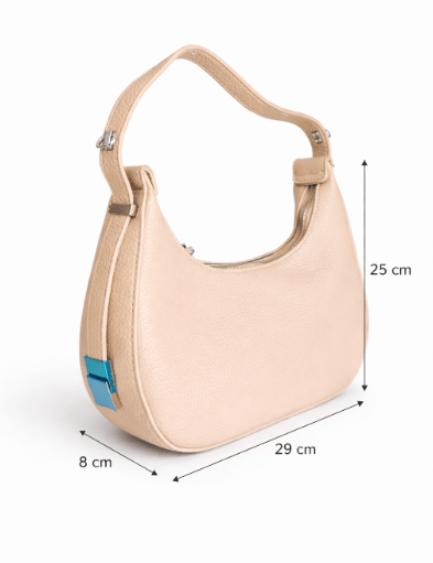 BOLSO MEDIA LUNA CON CORREA - DAMA - Mi tienda