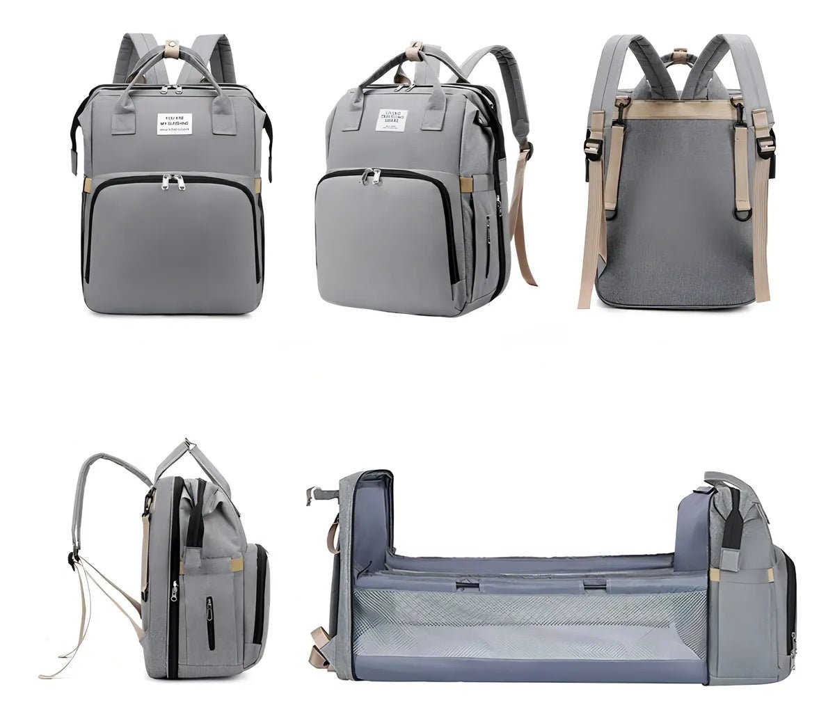 BOLSO PAÑALERA CUNA COLCHÓN - PORTATIL BEBÉ - Mi tienda