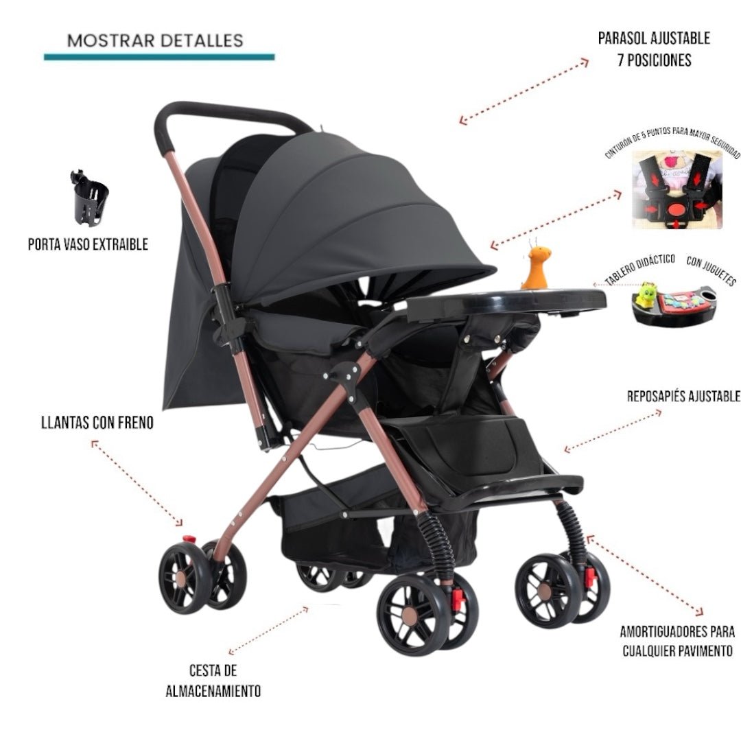 COCHE MOISÉS - ACCESORIOS REVERSIBLE - BEBÉS - Mi tienda