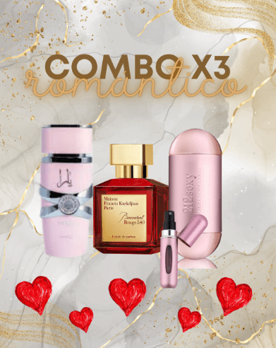 COMBO ROMÁNTICO - PERFUME DAMA X3 - Mi tienda