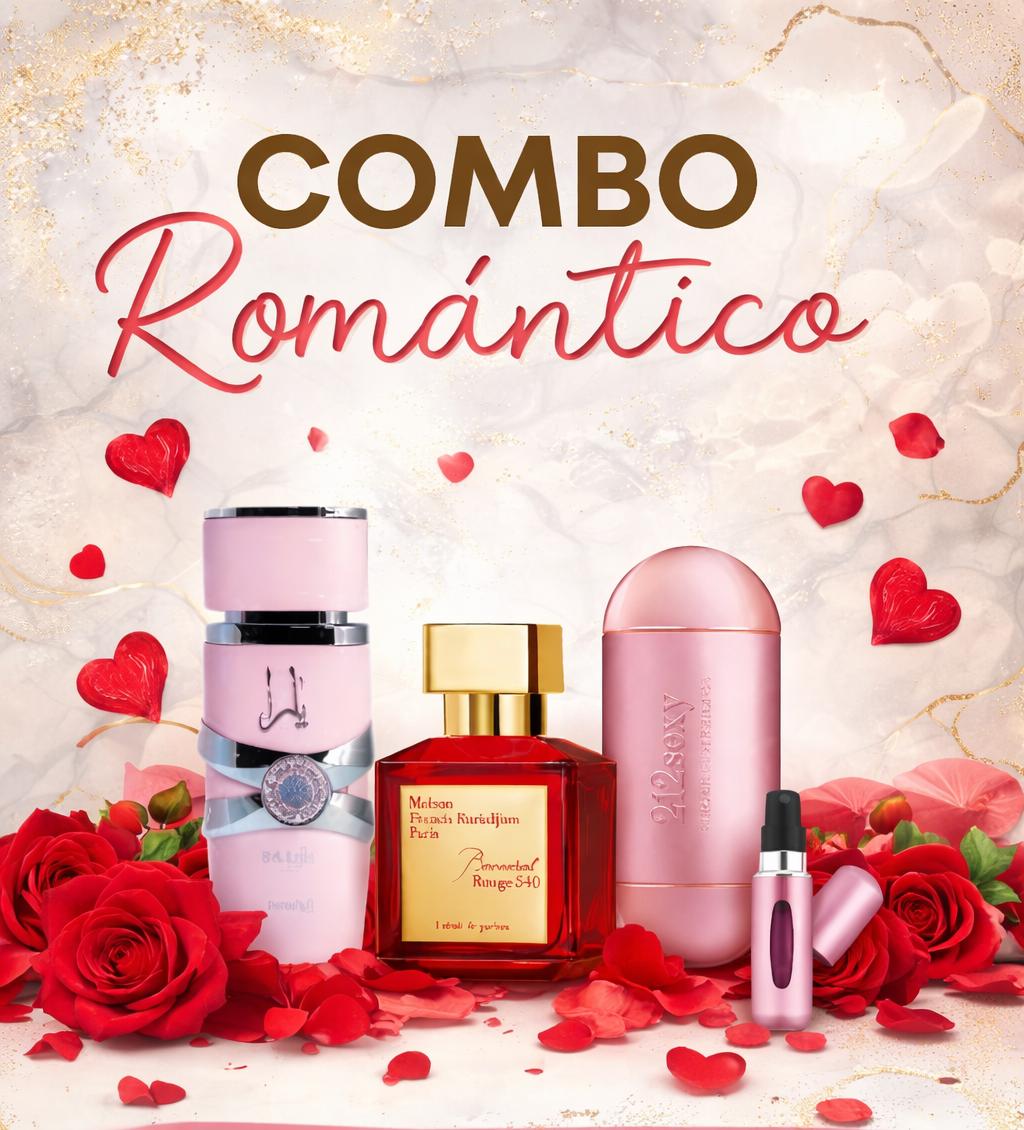 COMBO ROMÁNTICO - PERFUME DAMA X3 - Mi tienda