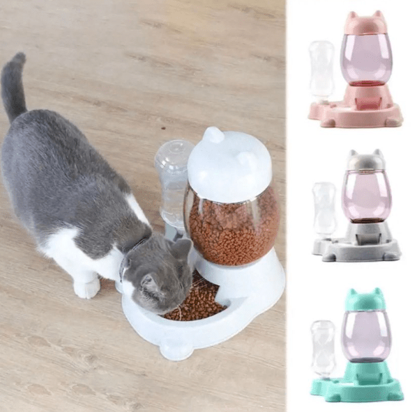 DISPENSADOR DE COMIDA Y BEBIDA PARA MASCOTAS - Mi tienda