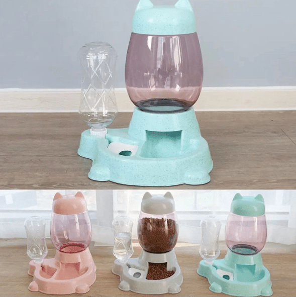 DISPENSADOR DE COMIDA Y BEBIDA PARA MASCOTAS - Mi tienda