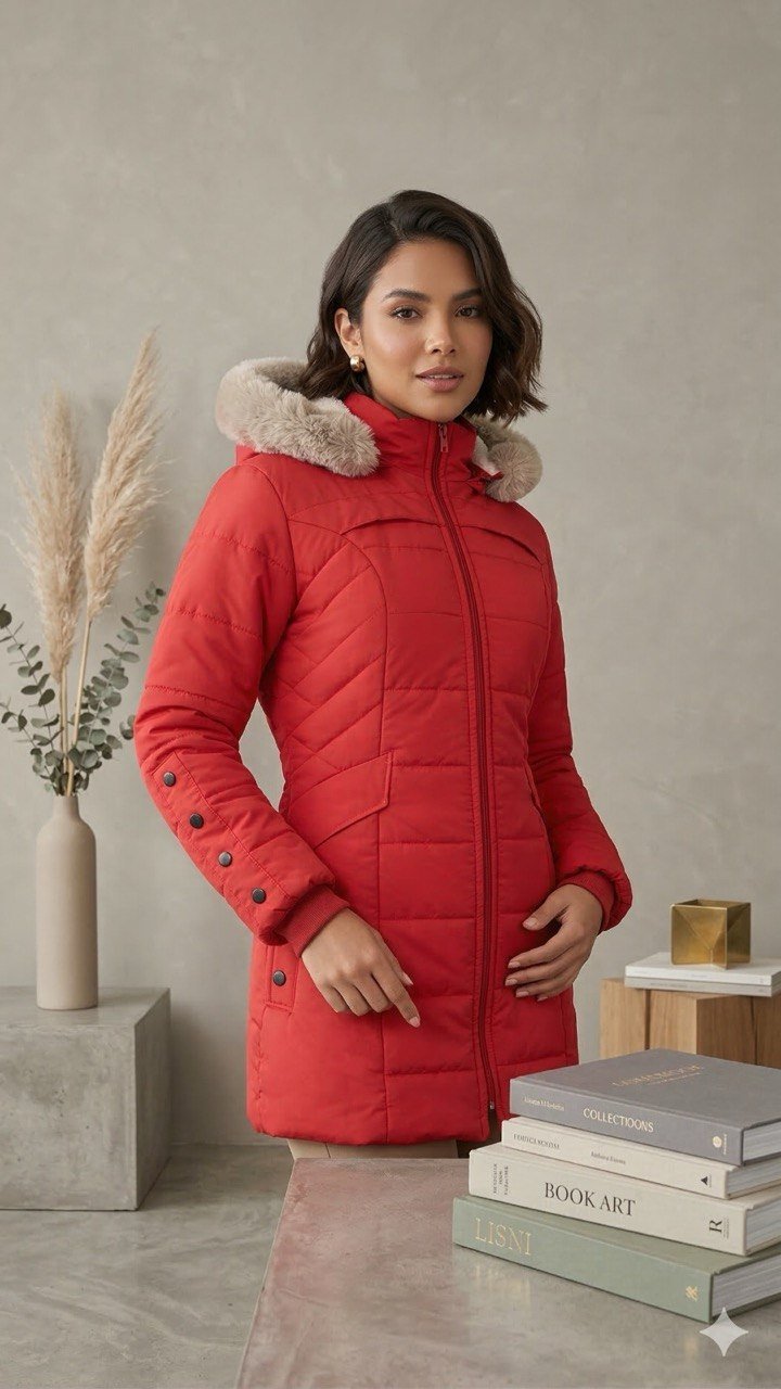 GABÁN OVEJERO CON CROCHES - DAMA H91 - Mi tienda