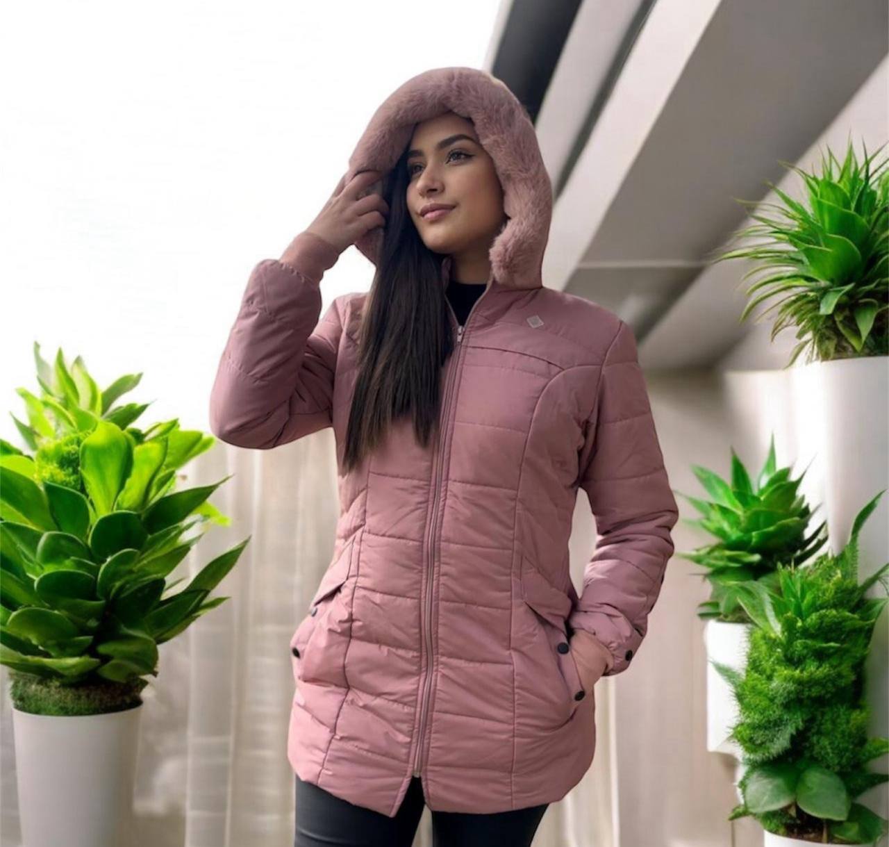 GABÁN OVEJERO CON CROCHES - DAMA H91 - Mi tienda