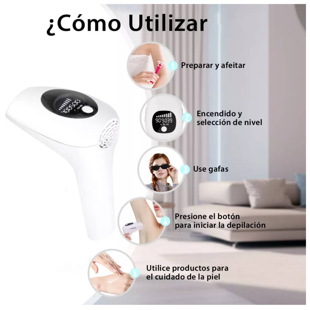 MÁQUINA DEPILADORA LÁSER PERMANENTE - Mi tienda