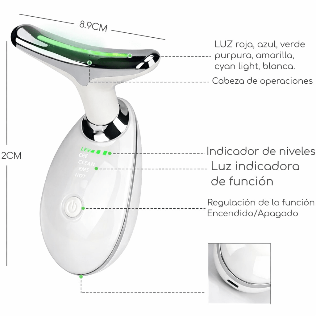 MASAJEADOR FACIAL REDUCTOR (PAPADA, ACNÉ ANTIARRUGAS) - Mi tienda