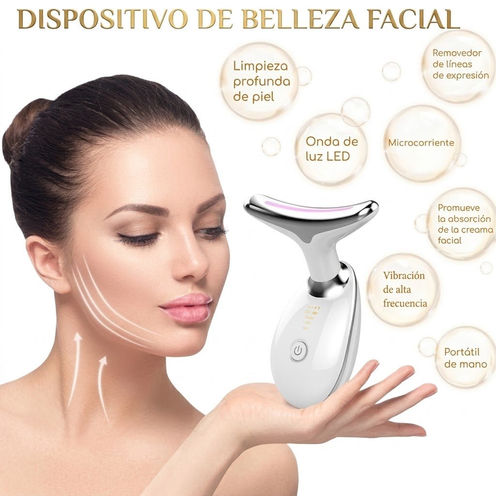 MASAJEADOR FACIAL REDUCTOR (PAPADA, ACNÉ ANTIARRUGAS) - Mi tienda