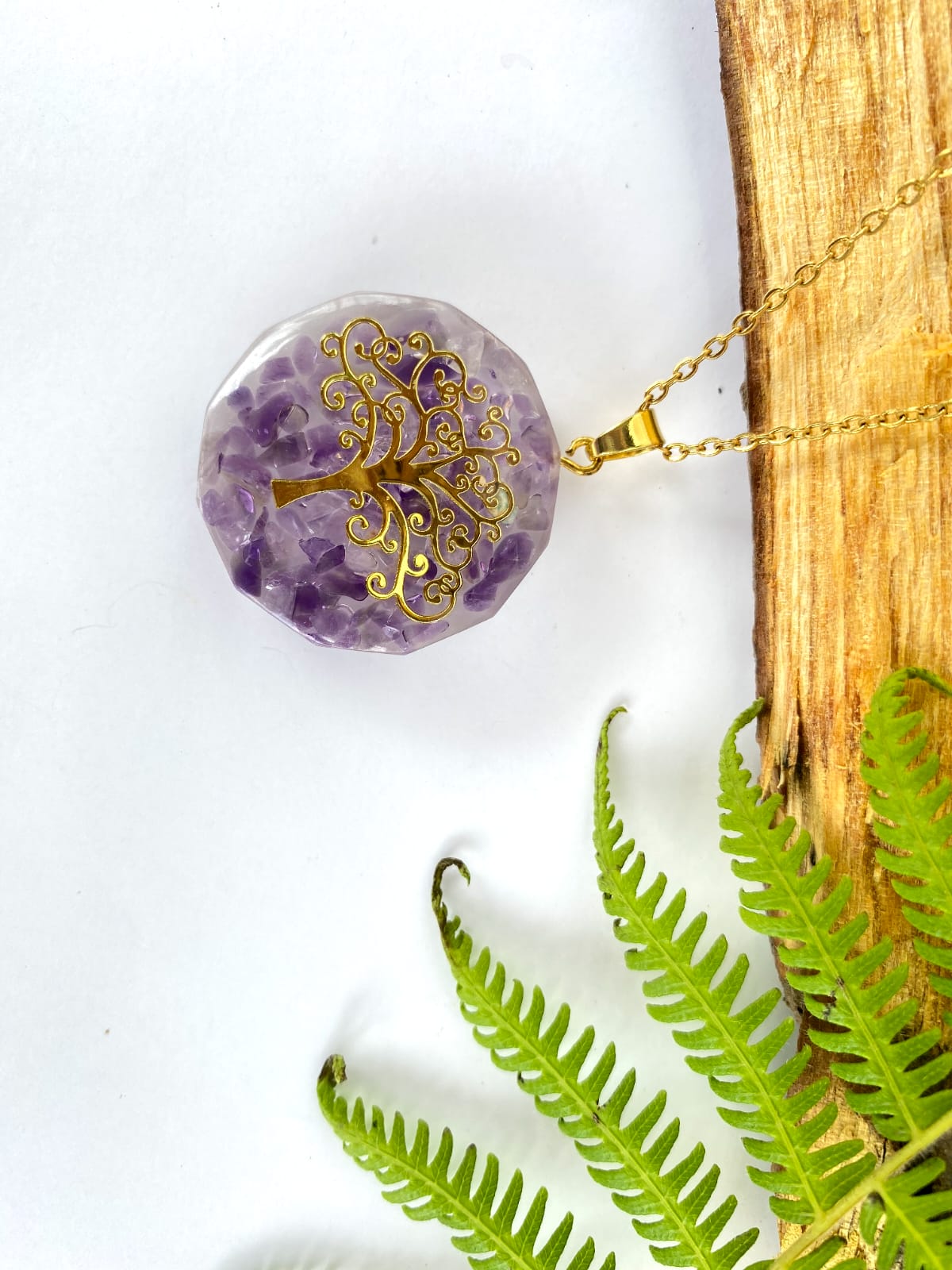 ORGONITA ÁRBOL DE LA VIDA CON CUARZOS - Mi tienda
