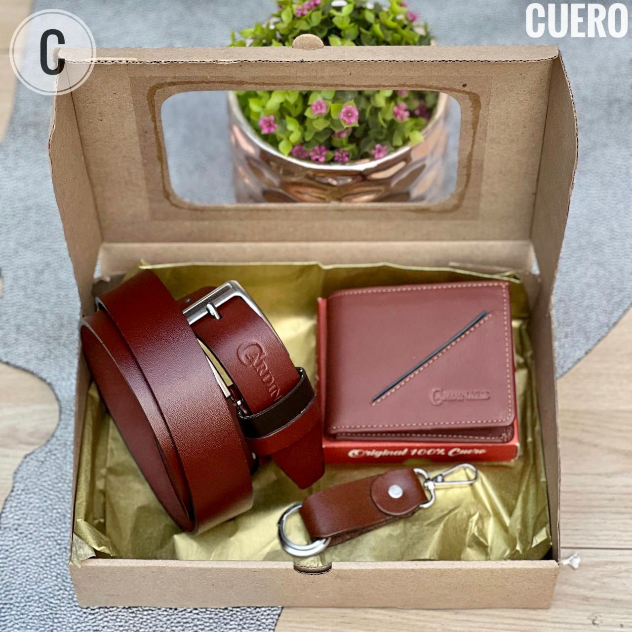 SET CORREA DEPORTIVA - BILLETERA - LLAVERO PARA CABALLERO - Mi tienda