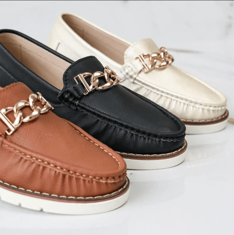 ZAPATO BOLICHERO CON CADENA - ELEGANTE - DAMA - Mi tienda